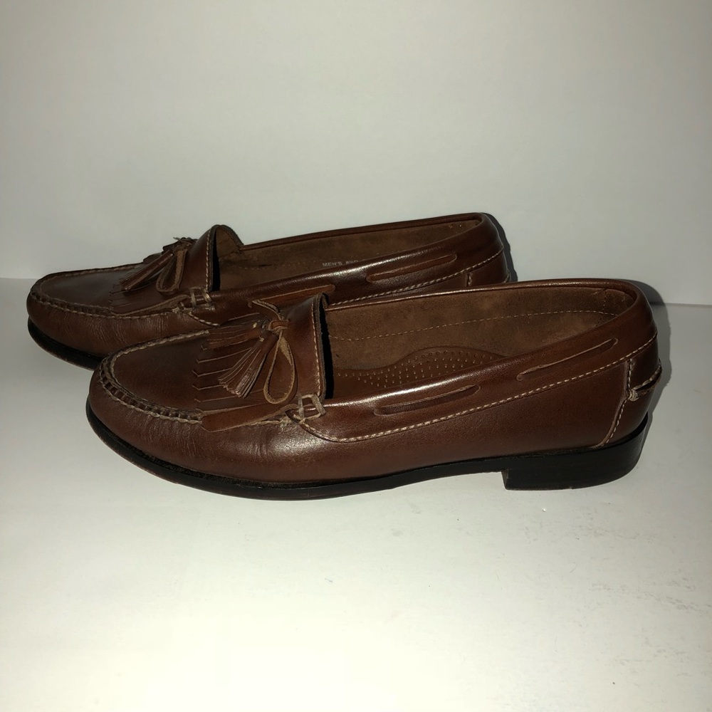 Men’s Cole Haan Tan Tassel Loafers 👞 Size 8 1/2 - Picture 6 of 8